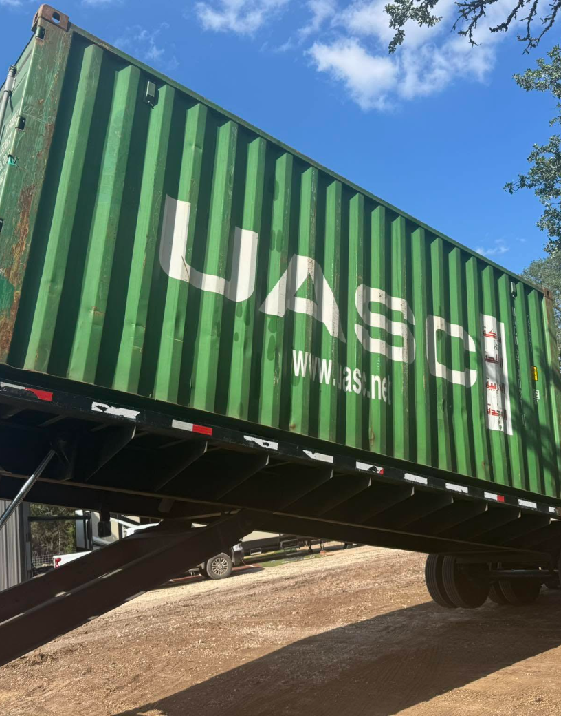 green raised container